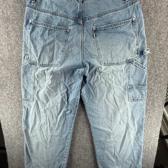 VTG Levis Silvertab Denim Carpenter Jeans Painter Blue Cotton Faded ACTL 34x29 - Picture 11 of 16